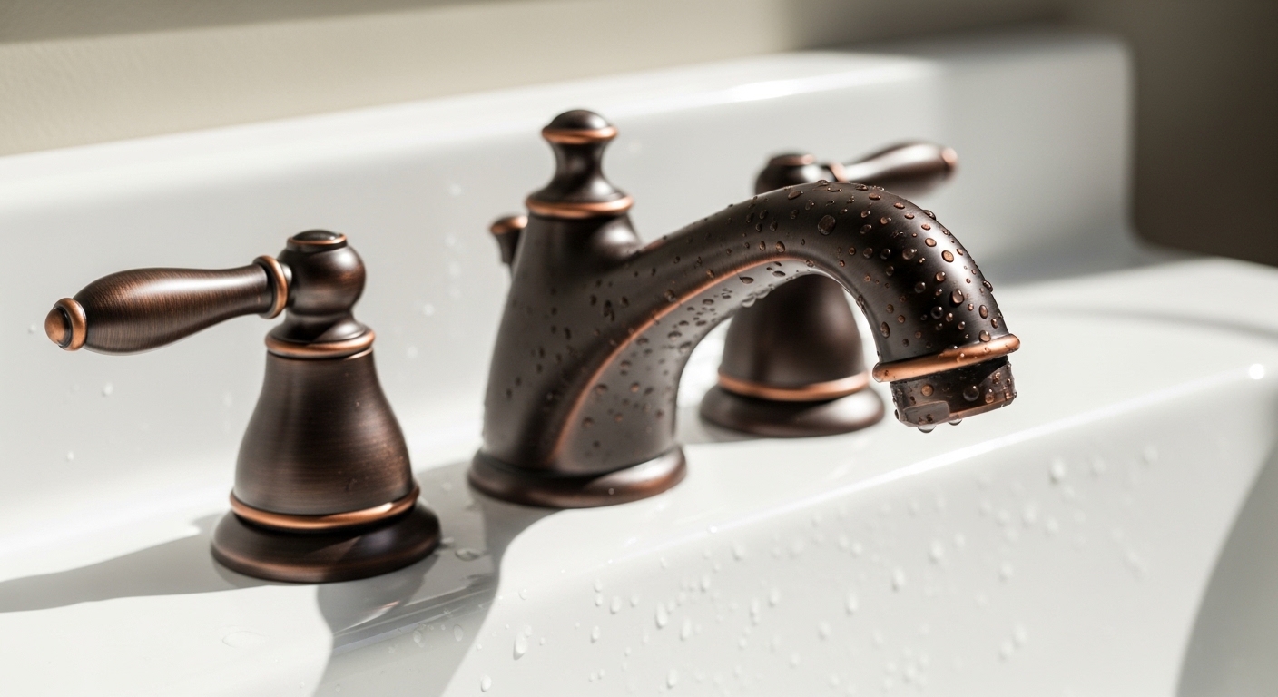 oil rubbed bronze 4 inch faucet