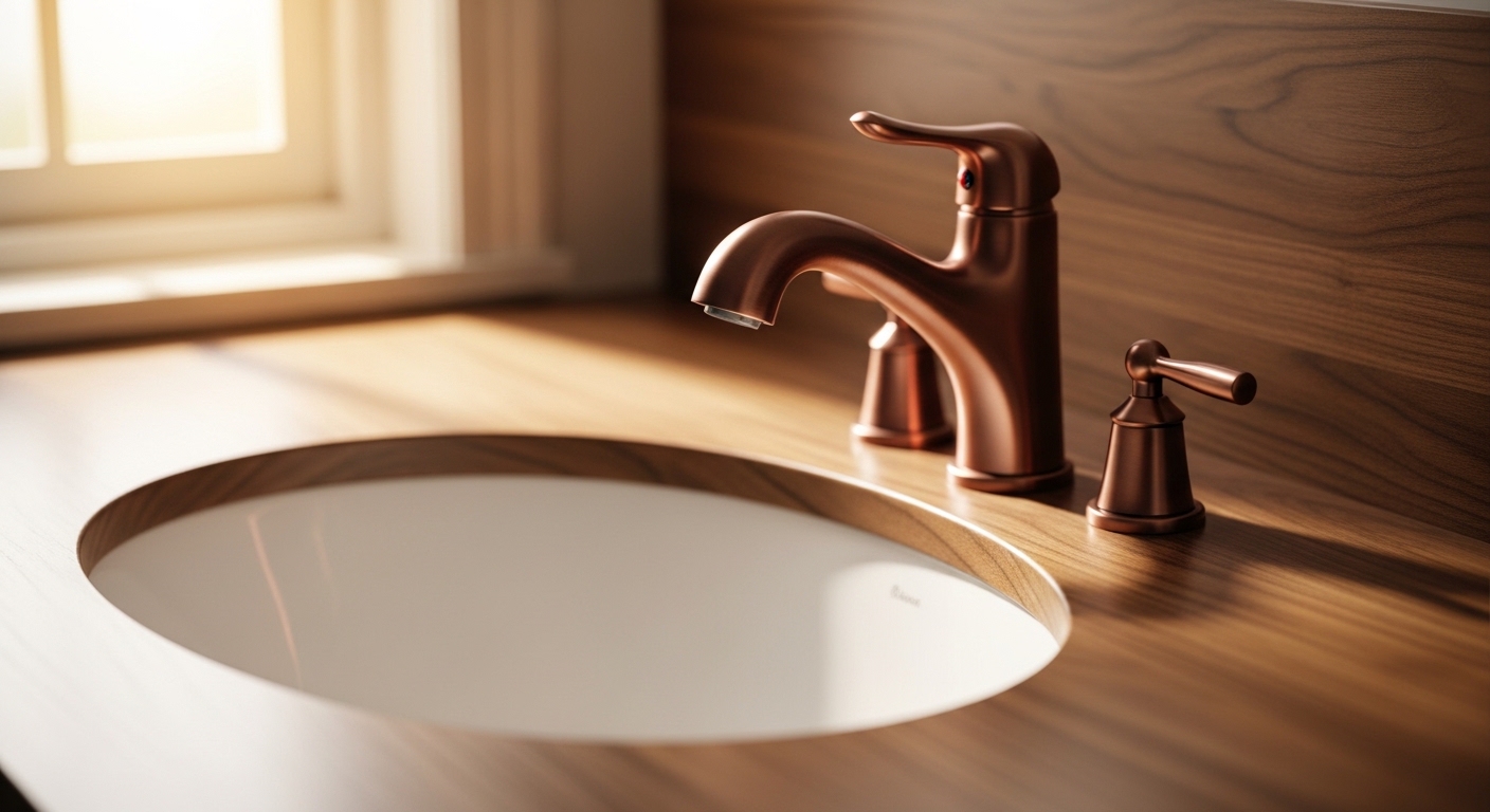 copper faucet set