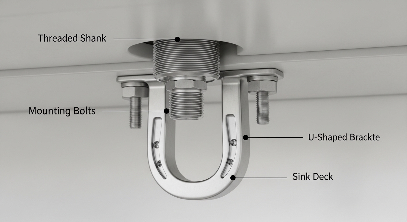 how to remove kitchen faucet with u shaped bracket