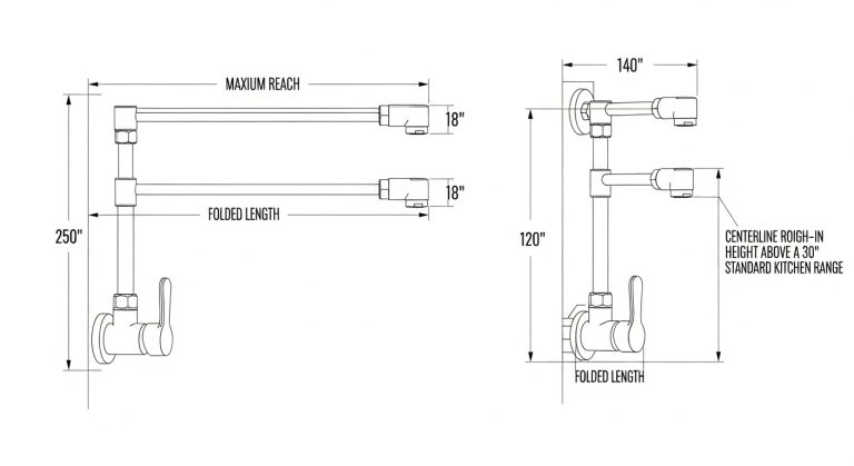 Where Do I Find a Pot Filler Faucet CAD Block, and How Do I Spec One Correctly?