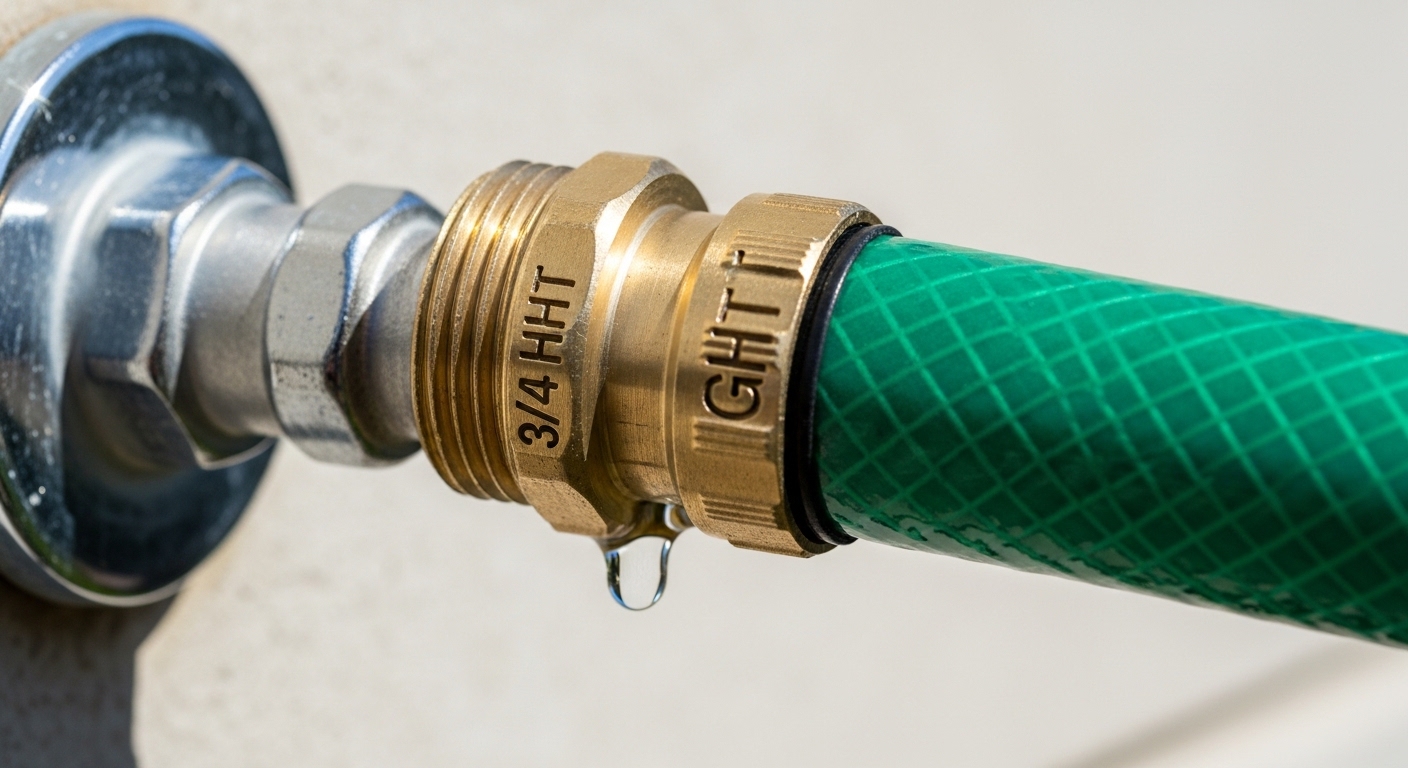 outdoor faucet hose connector