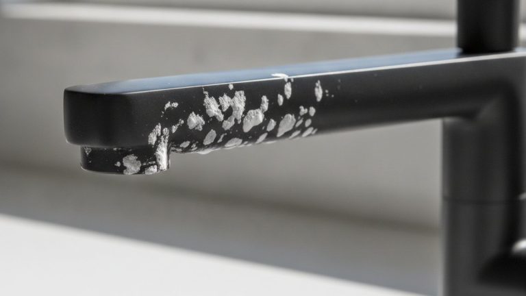 How Do You Get Hard Water Stains Off a Matte Black Faucet Without Ruining the Finish?