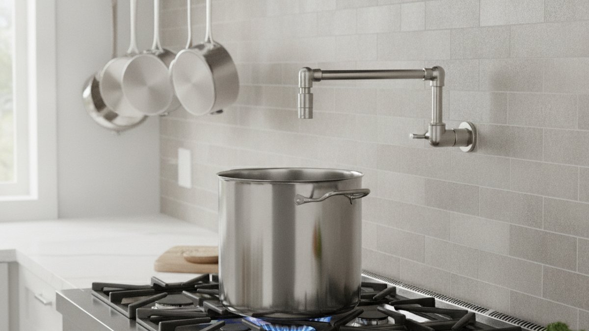 how to install pot filler with pex