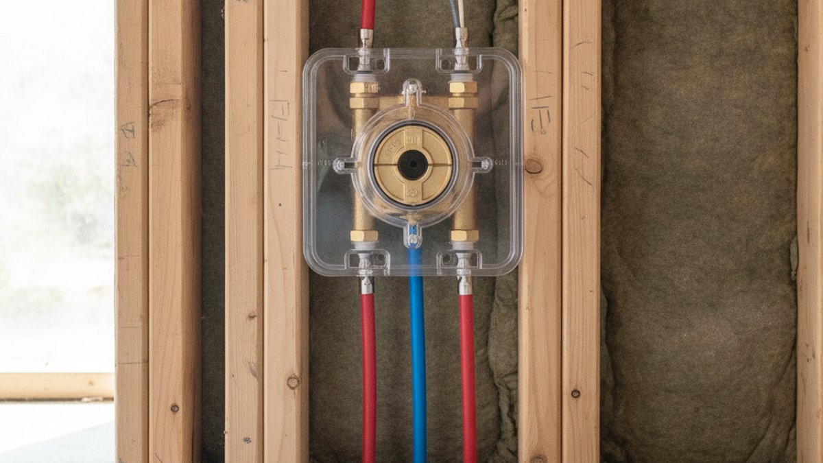 installing delta shower valve rough in