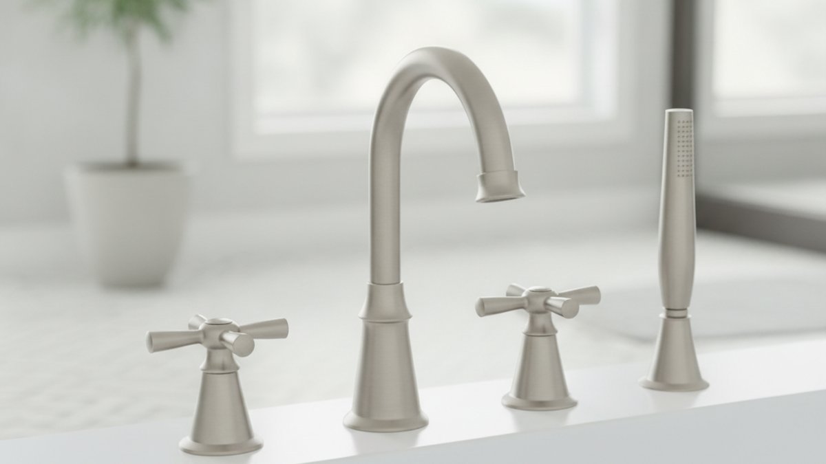 roman tub faucet with shower diverter